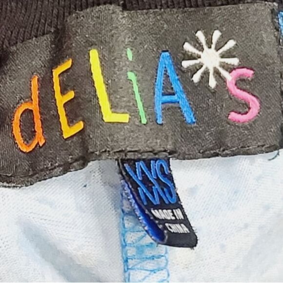 Dolls Kill Delia's New World Alien Print Contrast Trim Top & Jogger - Picture 11 of 15